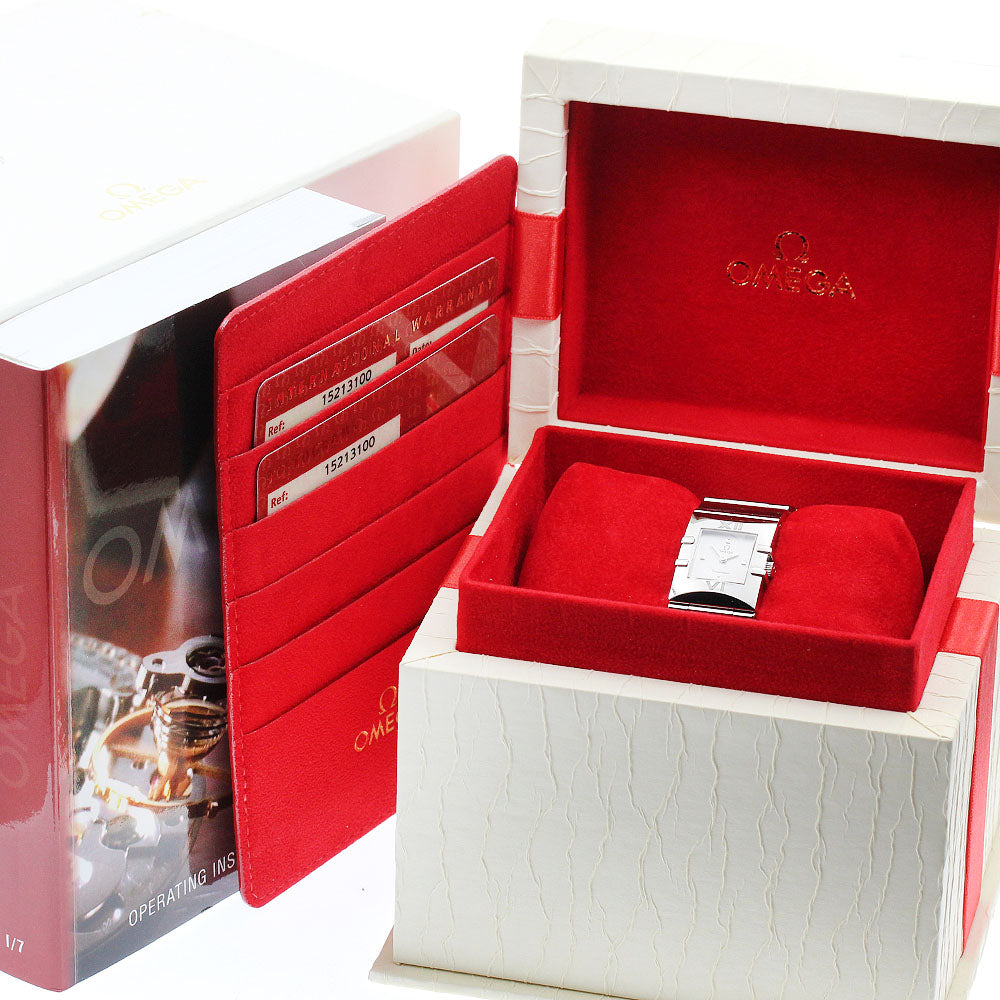 OMEGA 1521.31 Constellation Carre Quadra Quartz Ladies Watch (with box and warranty)