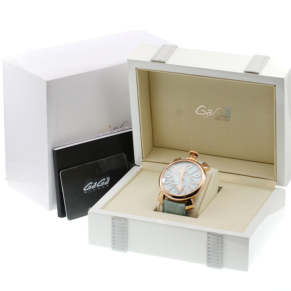 GaGa MILANO 5011.03 Manuale 48 Small Seconds Hand-wound Men's Watch Excellent Condition with Box and Warranty Card