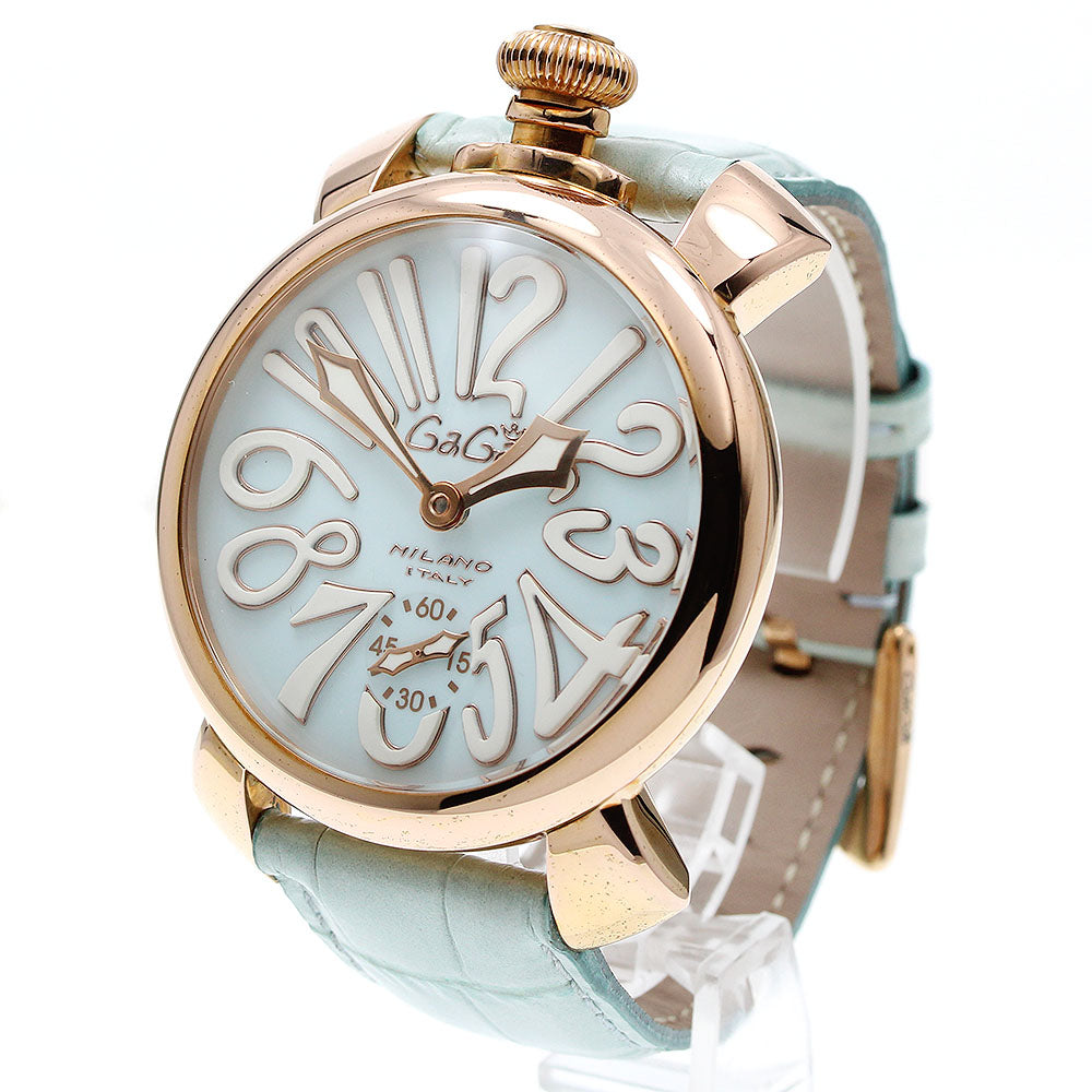 GaGa MILANO 5011.03 Manuale 48 Small Seconds Hand-wound Men's Watch Excellent Condition with Box and Warranty Card