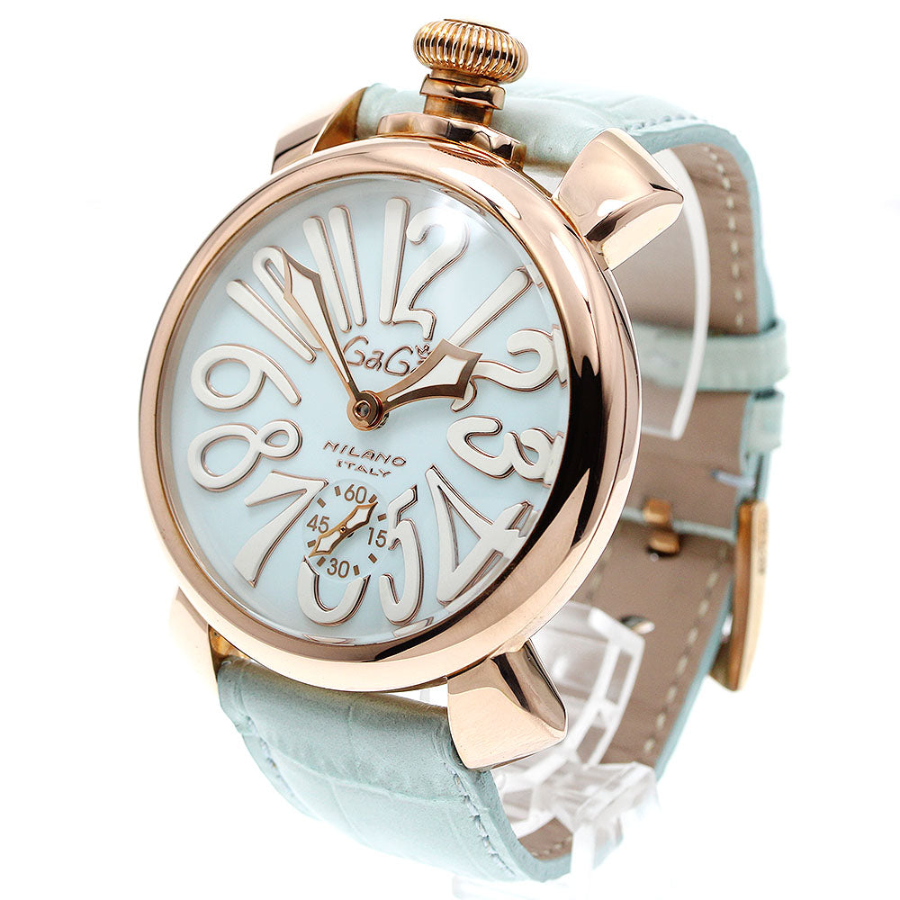 GaGa MILANO 5011.03S Manuale 48 Small Seconds Hand-wound Men's Watch Excellent Condition with Box and Warranty Card