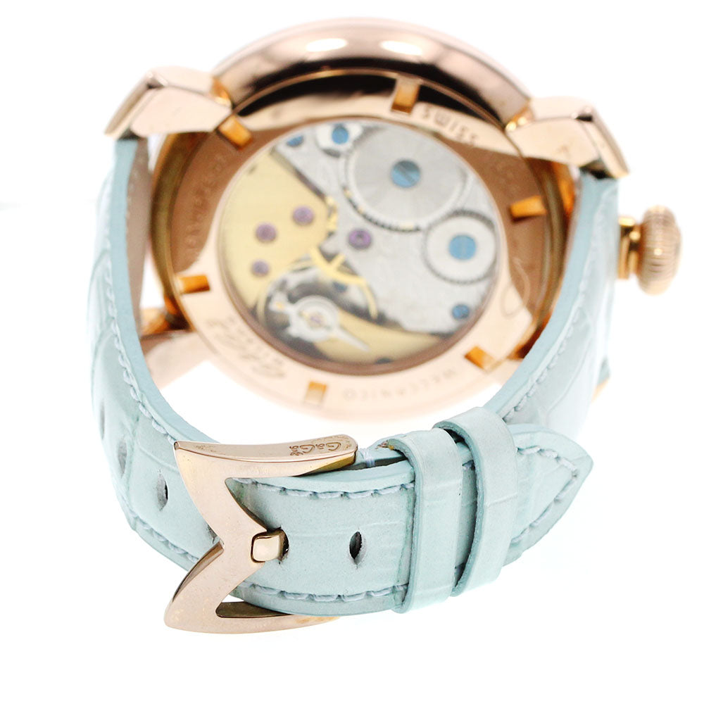 GaGa MILANO 5011.03S Manuale 48 Small Seconds Hand-wound Men's Watch Excellent Condition with Box and Warranty Card