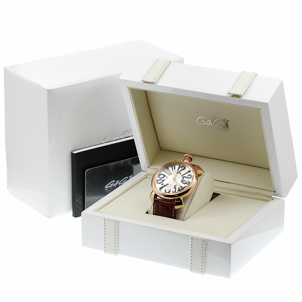 GaGa MILANO 5011.06S Manuale 48 Small Seconds Hand-wound Men's Watch Excellent Condition with Box and Warranty Card