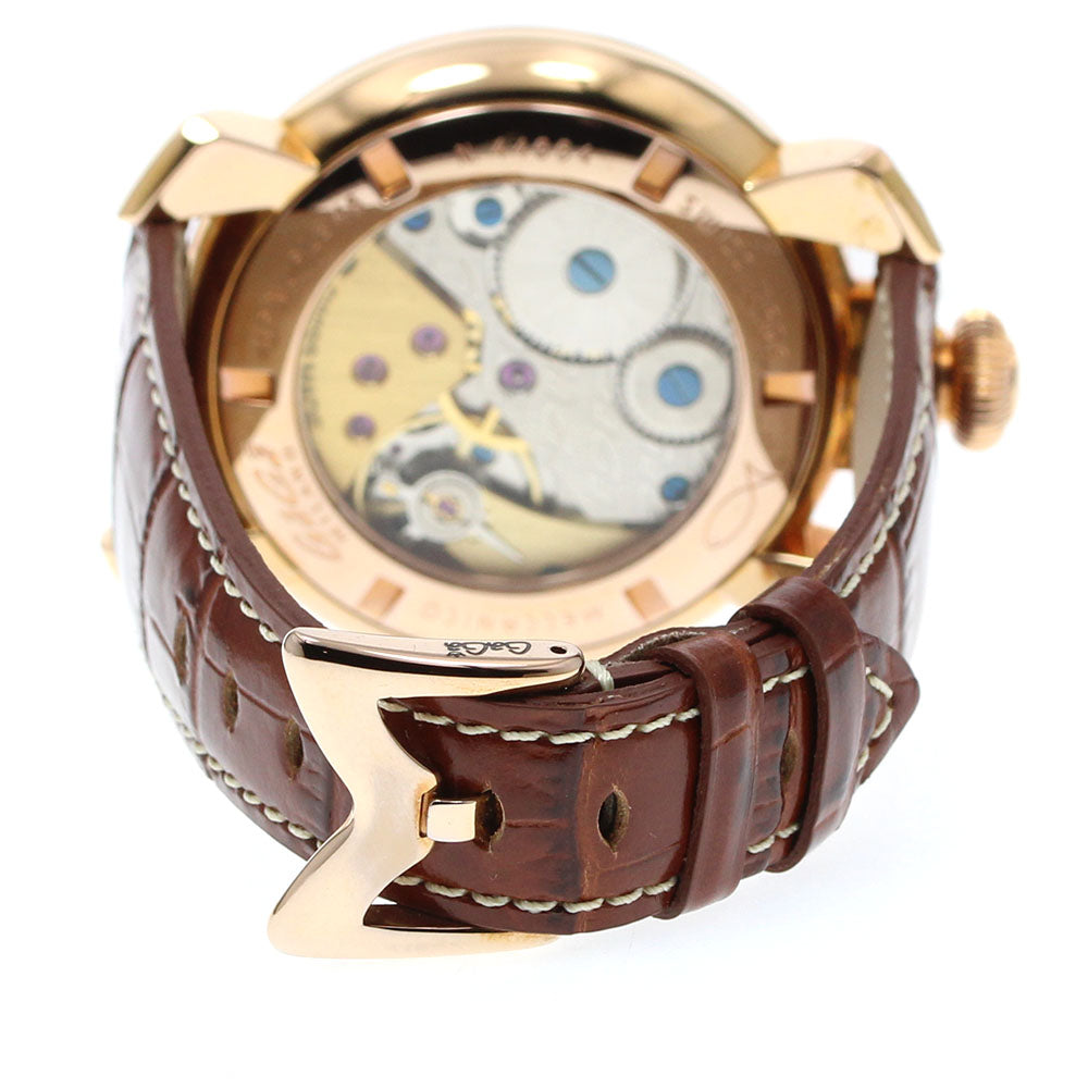 GaGa MILANO 5011.06S Manuale 48 Small Seconds Hand-wound Men's Watch Excellent Condition with Box and Warranty Card