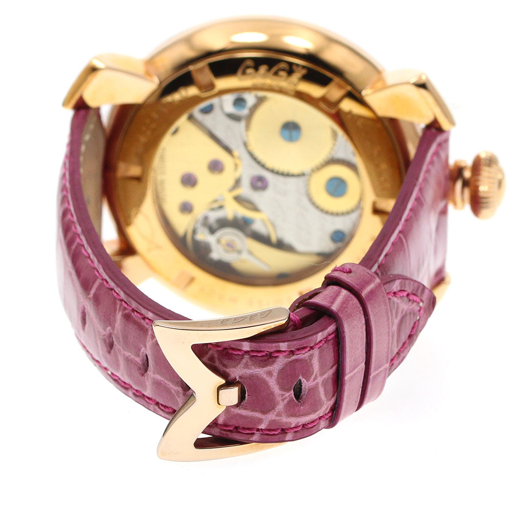 GaGa MILANO 5011.09S Manuale 48 Hand-wound Men's Watch Excellent Condition with Box and Warranty Card