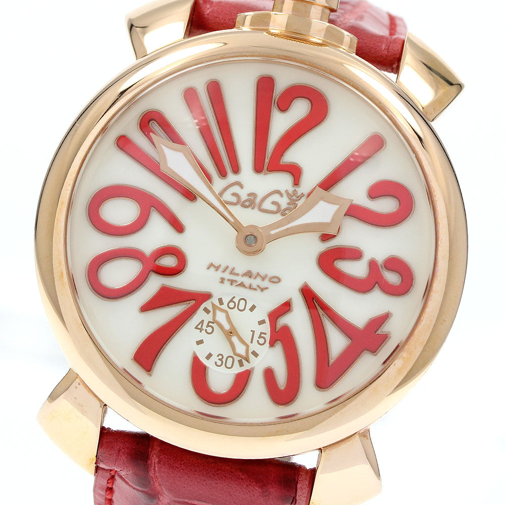 GaGa MILANO 5011.10S Manuale 48 Small Seconds Hand-wound Men's Watch with Box and Warranty Card