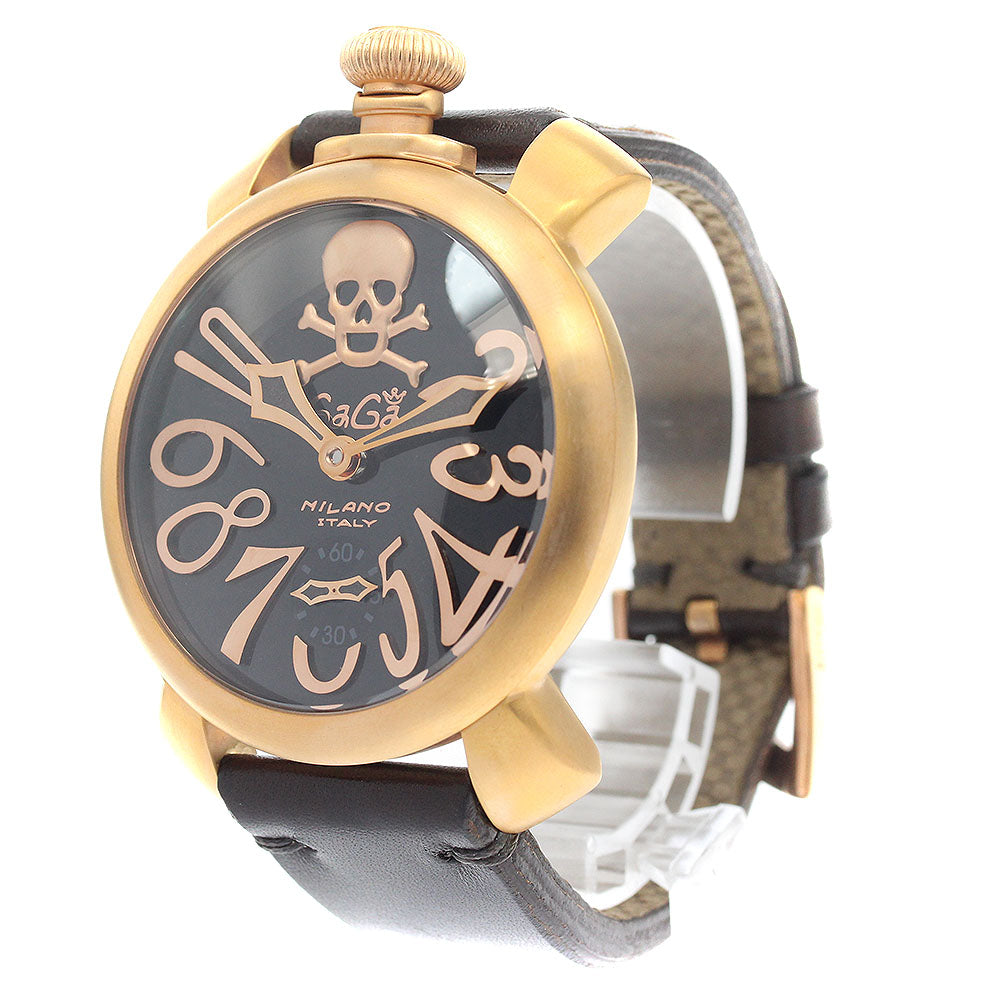 GaGa MILANO 5011ART.01S Manuale 48 Art Collection Hand-wound Men's Watch Excellent Condition with Box