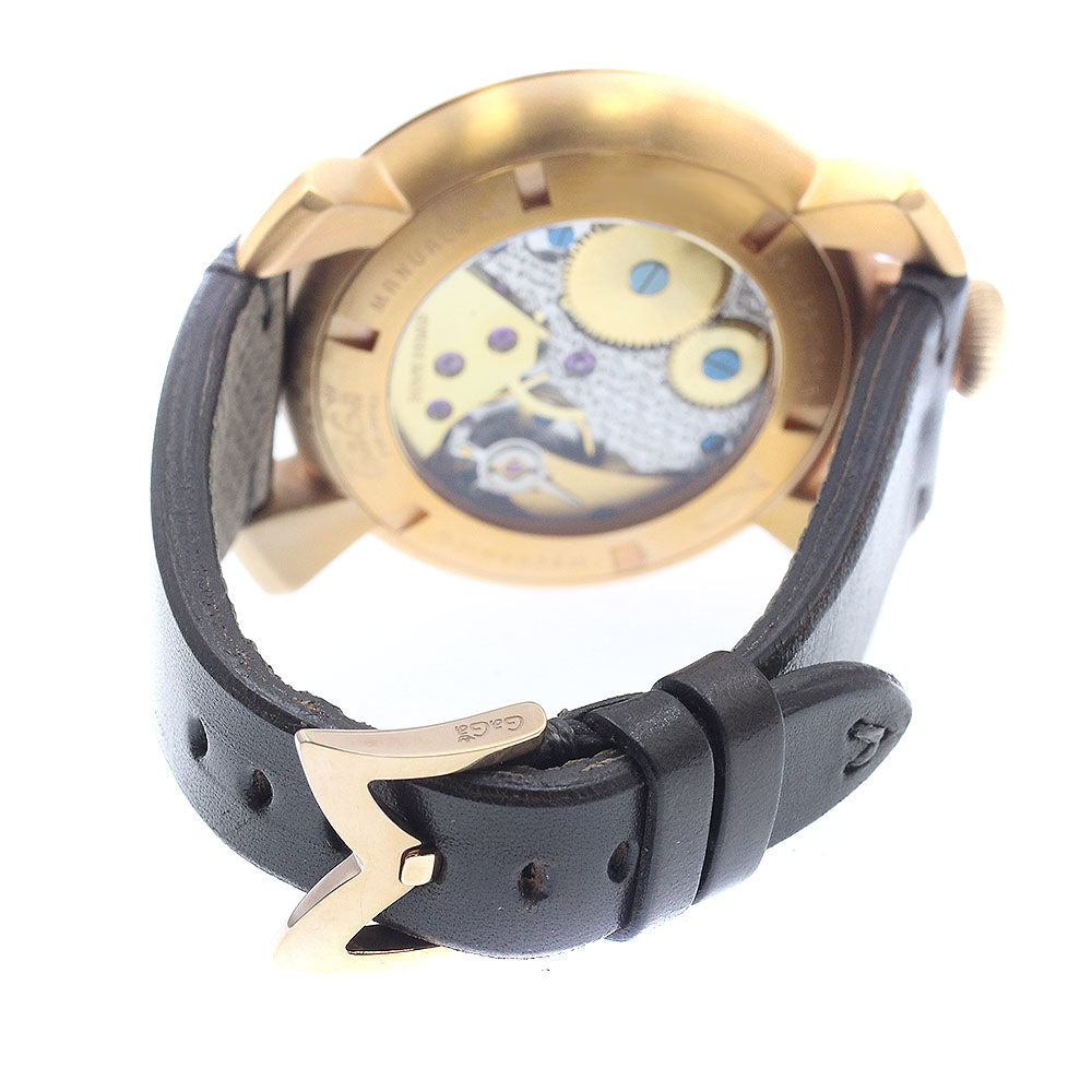 GaGa MILANO 5011ART.01S Manuale 48 Art Collection Hand-wound Men's Watch Excellent Condition with Box