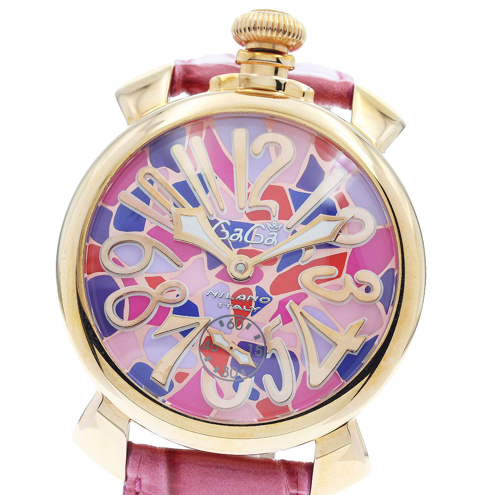 GaGa MILANO 5011.MOS02S Manuale 48 Small Seconds Hand-wound Men's Watch with Box and Warranty Card