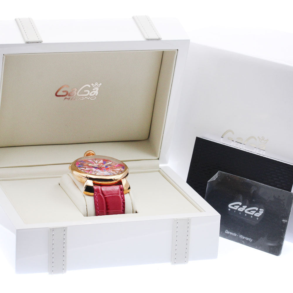GaGa MILANO 5011.MOS02S Manuale 48 Small Seconds Hand-wound Men's Watch with Box and Warranty Card