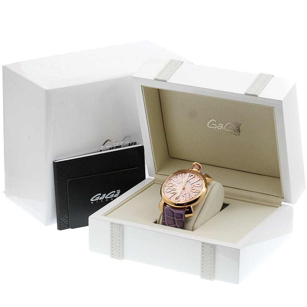 GaGa MILANO 5011MOS 01S Manuale 48 Small Seconds Hand-wound Men's Watch Excellent Condition with Box and Warranty Card