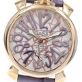 GaGa MILANO 5011MOSAICO01S Manuale 48MM Mosaic Small Seconds Hand-wound Men's Watch with Box and Warranty Card