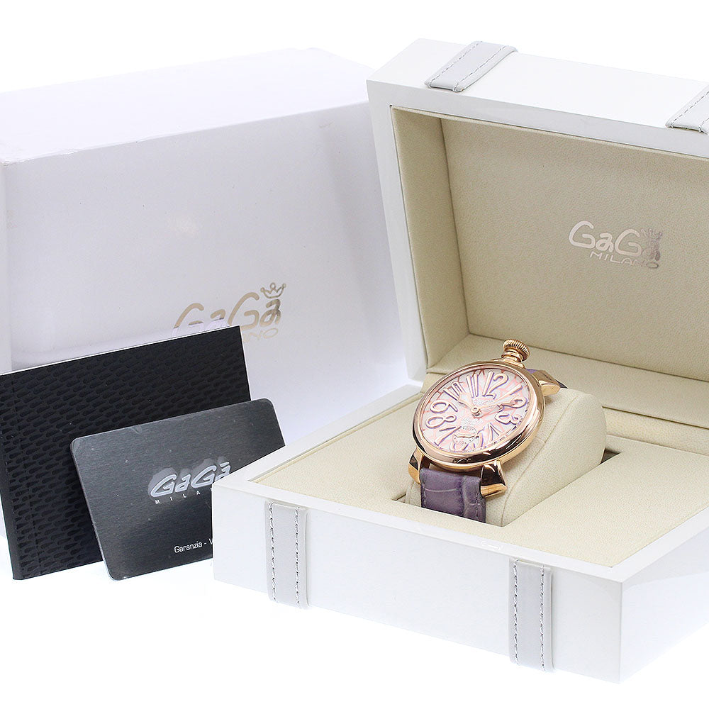 GaGa MILANO 5011MOSAICO01S Manuale 48MM Mosaic Small Seconds Hand-wound Men's Watch with Box and Warranty Card