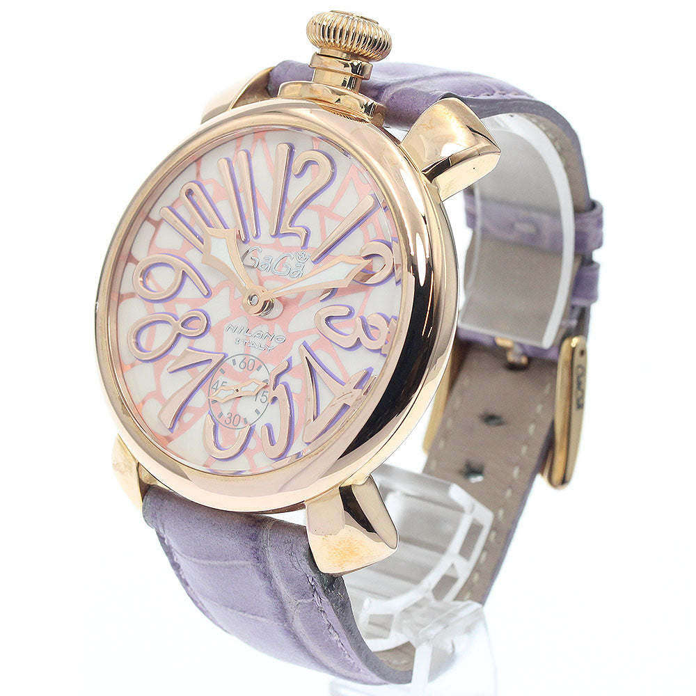 GaGa MILANO 5011MOSAICO01S Manuale 48MM Mosaic Small Seconds Hand-wound Men's Watch with Box and Warranty Card