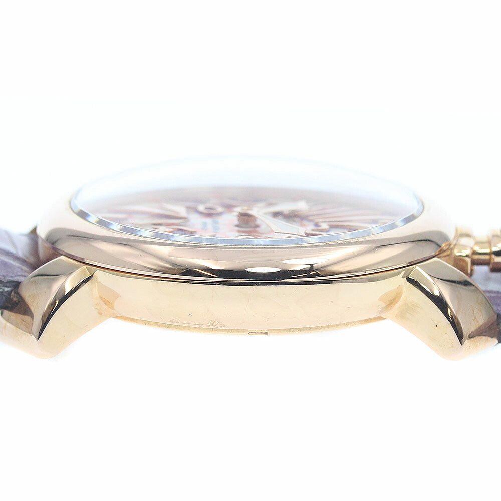 GaGa MILANO 5011MOSAICO01S Manuale 48MM Mosaic Small Seconds Hand-wound Men's Watch with Box and Warranty Card