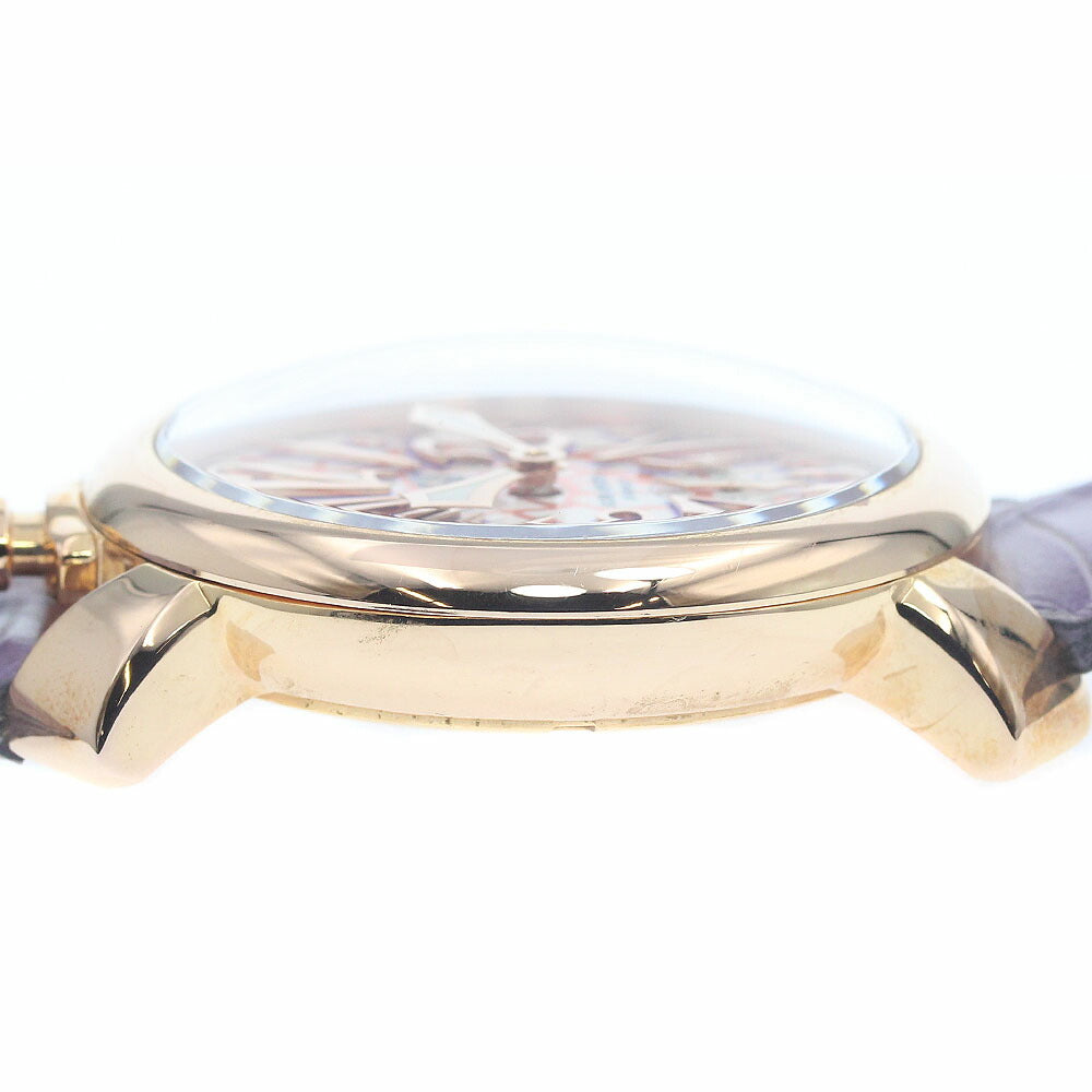 GaGa MILANO 5011MOSAICO01S Manuale 48MM Mosaic Small Seconds Hand-wound Men's Watch with Box and Warranty Card