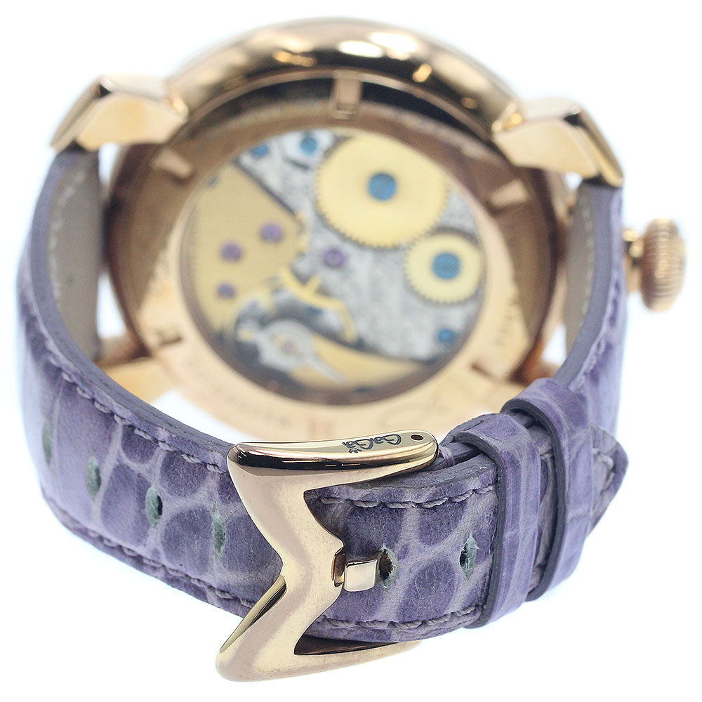 GaGa MILANO 5011MOSAICO01S Manuale 48MM Mosaic Small Seconds Hand-wound Men's Watch with Box and Warranty Card