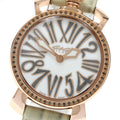 GaGa MILANO 6026.03 Manuale 35 Stones Diamond Bezel Quartz Boys' Watch Excellent Condition with Warranty.