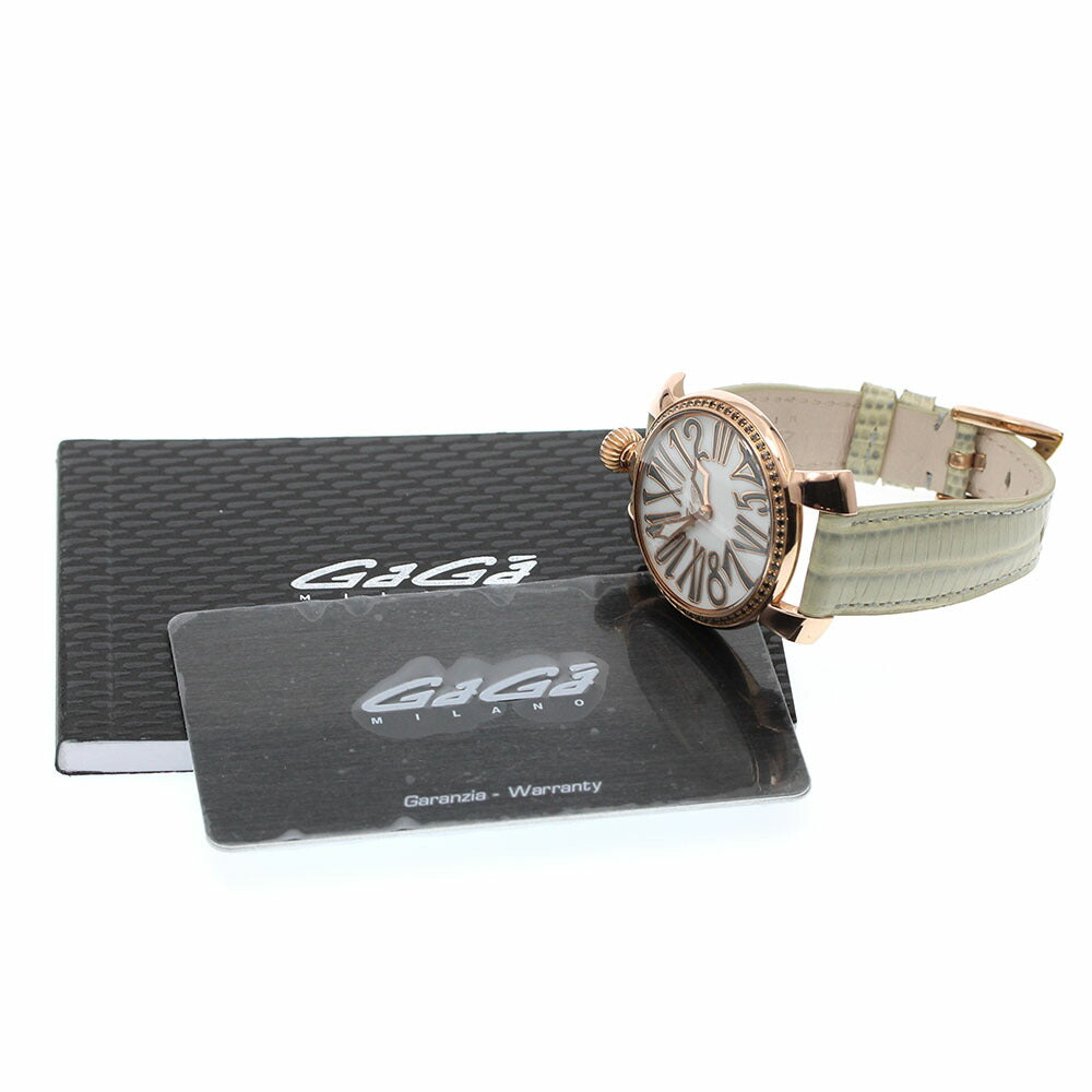 GaGa MILANO 6026.03 Manuale 35 Stones Diamond Bezel Quartz Boys' Watch Excellent Condition with Warranty.