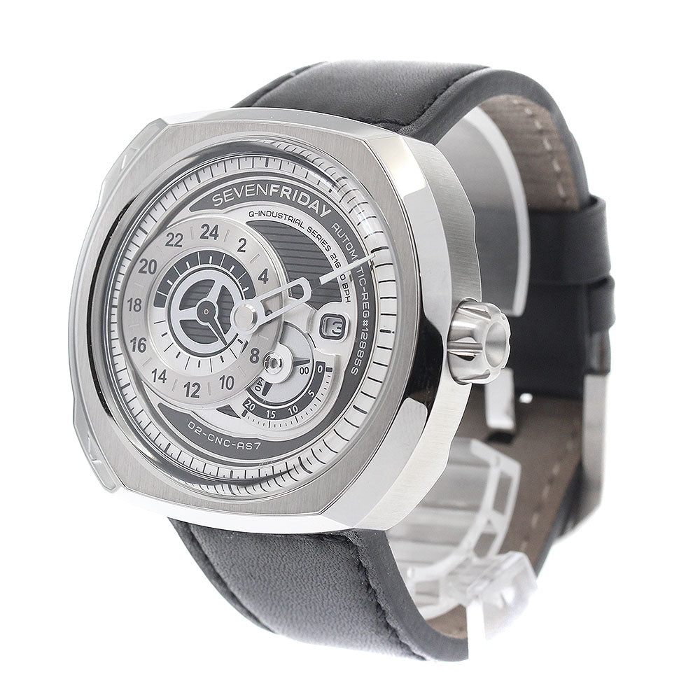 SEVENFRIDAY SF-Q1/01 Essence Power Reserve Date Automatic Men's Watch Excellent Condition with Inner Box and Warranty Card.