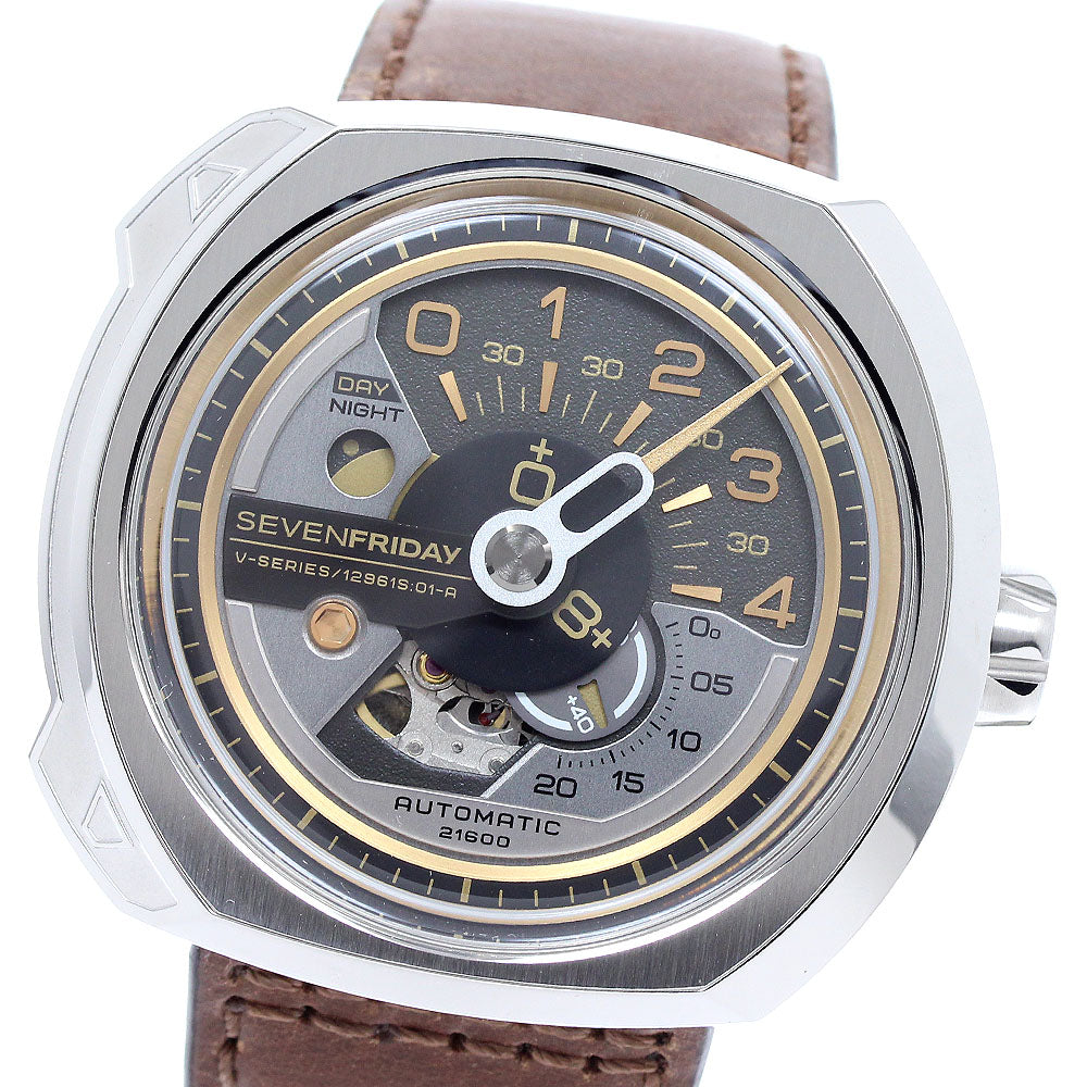 SEVENFRIDAY SF-V2/01 V Series Day & Night Indicator Small Seconds Automatic Men's Watch Excellent Condition with Inner Box