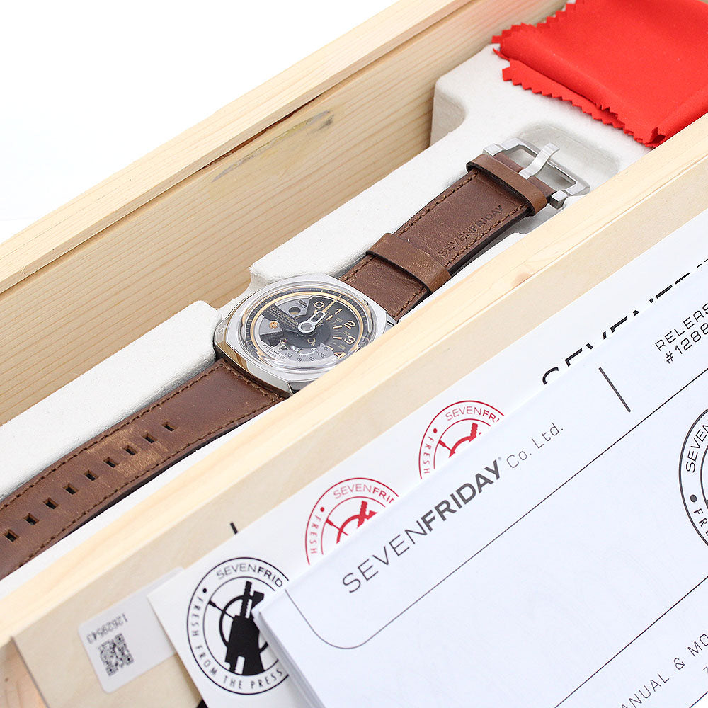 SEVENFRIDAY SF-V2/01 V Series Day & Night Indicator Small Seconds Automatic Men's Watch Excellent Condition with Inner Box