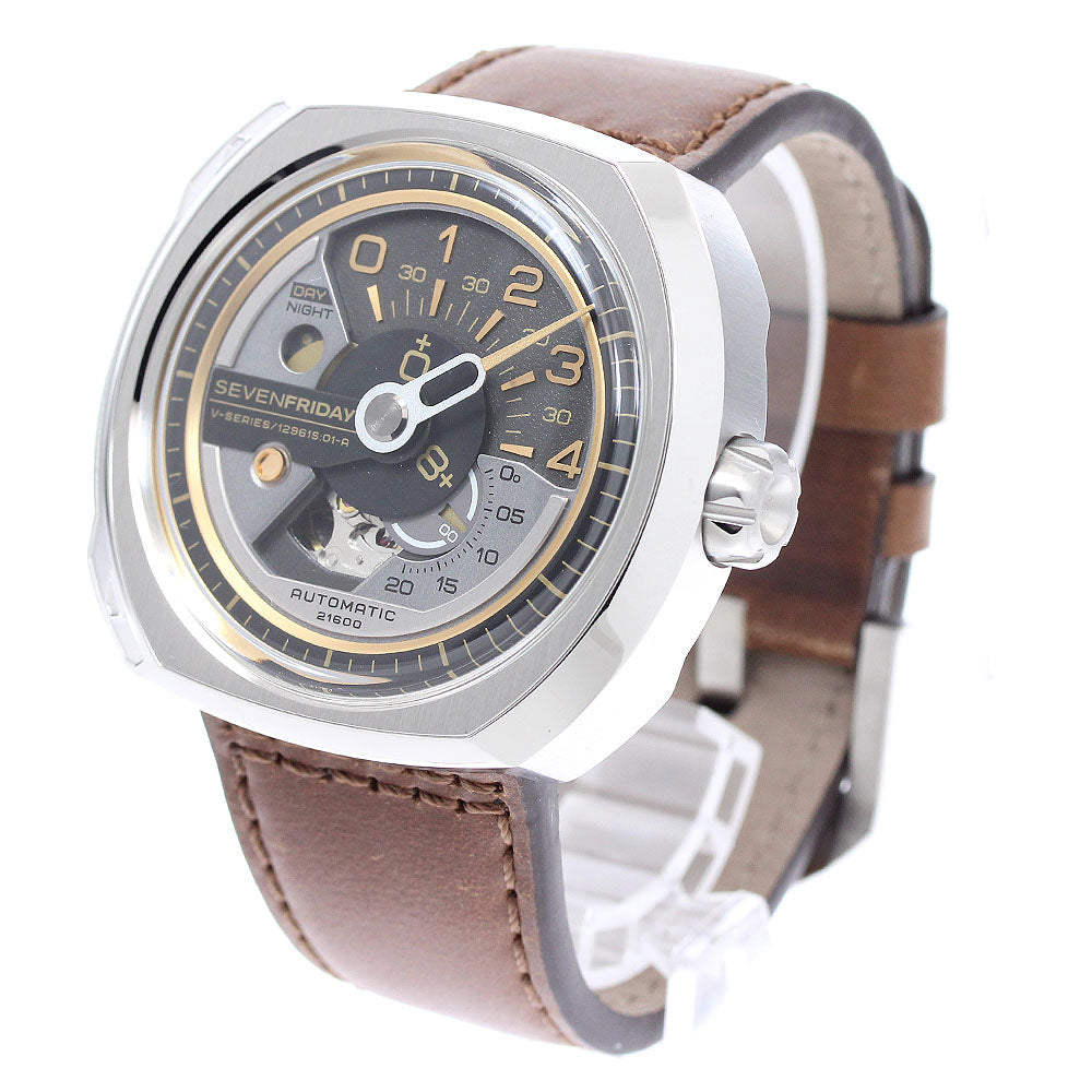 SEVENFRIDAY SF-V2/01 V Series Day & Night Indicator Small Seconds Automatic Men's Watch Excellent Condition with Inner Box
