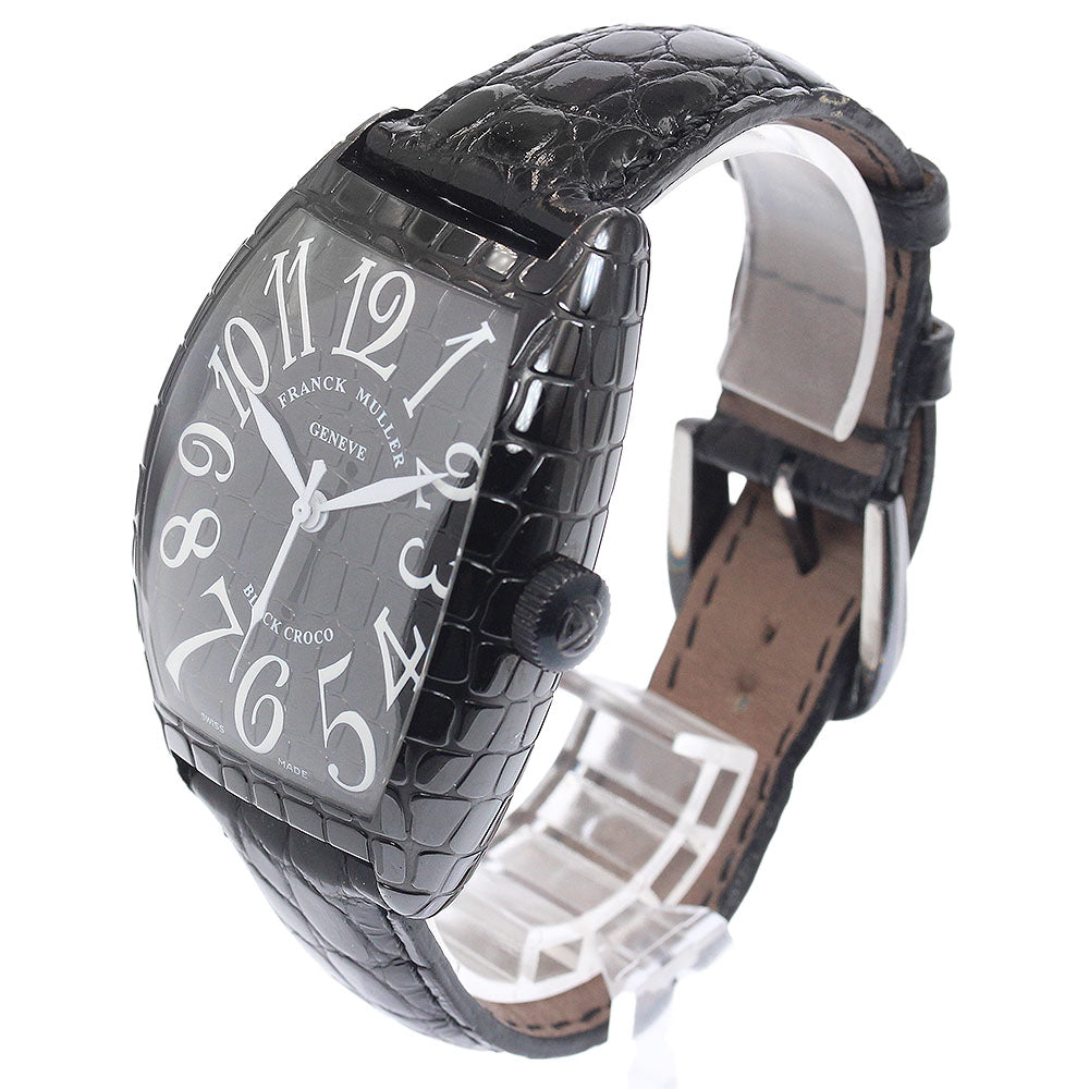 FRANCK MULLER 8880SCBLKCRO Tonneau Curvex Black Crocodile Automatic Men's Watch