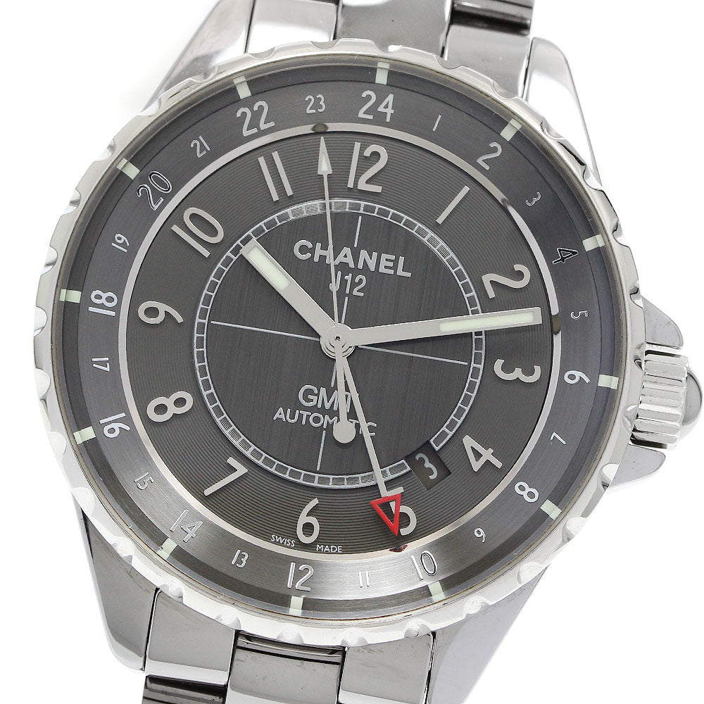 CHANEL H3099 J12 Chromatic GMT Date Automatic Men's Watch Excellent Condition with Warranty Manufacturer Overhauled.
