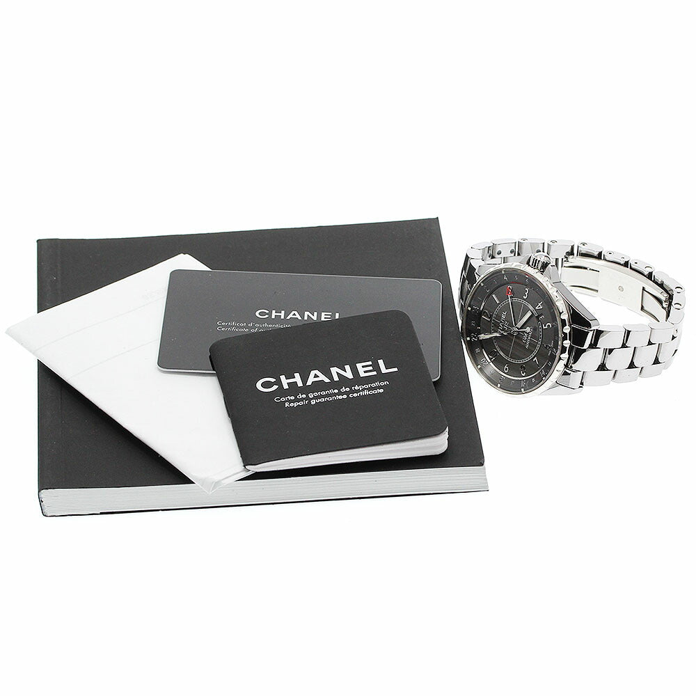 CHANEL H3099 J12 Chromatic GMT Date Automatic Men's Watch Excellent Condition with Warranty Manufacturer Overhauled.