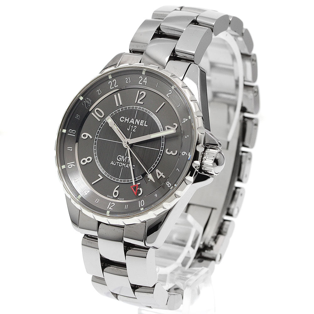 CHANEL H3099 J12 Chromatic GMT Date Automatic Men's Watch Excellent Condition with Warranty Manufacturer Overhauled.