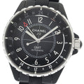 CHANEL H3101 J12 GMT Matte Black Automatic Men's Watch with Warranty Card