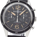 Bell & Ross BR126-94-SP Vintage Officer Black Date Chronograph Automatic Men's Watch
