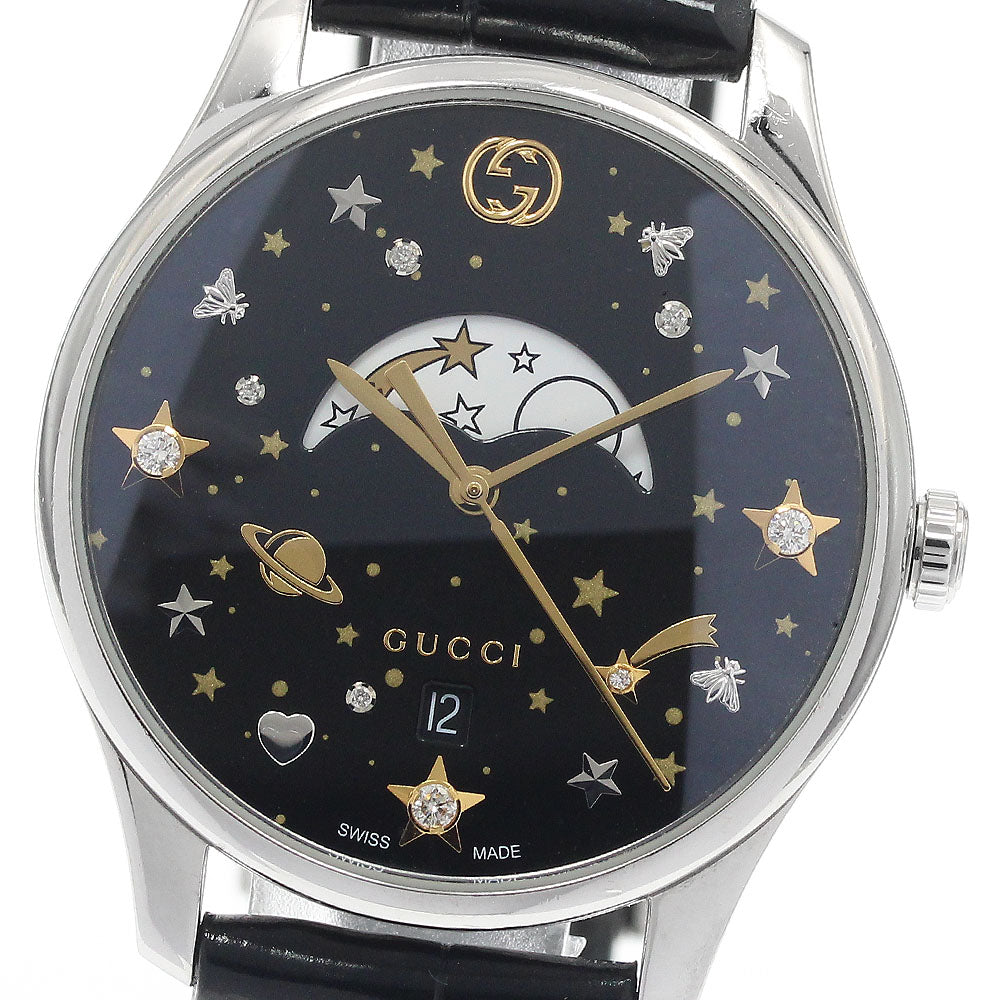 GUCCI 126.4/YA1264091 G-Timeless Moonphase Quartz Women's Watch (with inner box and warranty)