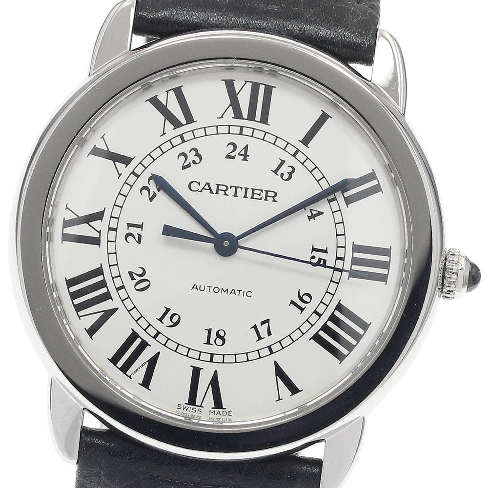 CARTIER WSRN0021 Ronde Solo de 36mm Automatic Men's Watch Excellent Condition with Warranty Card