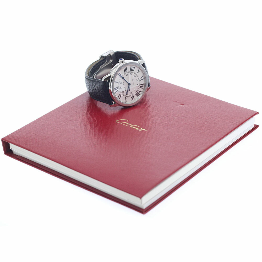 CARTIER WSRN0021 Ronde Solo de 36mm Automatic Men's Watch Excellent Condition with Warranty Card