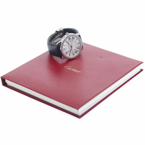 CARTIER WSRN0021 Ronde Solo de 36mm Automatic Men's Watch Excellent Condition with Warranty Card