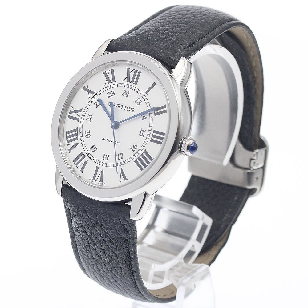 CARTIER WSRN0021 Ronde Solo de 36mm Automatic Men's Watch Excellent Condition with Warranty Card