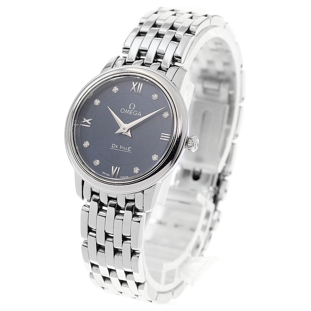 OMEGA 424.10.27.60.53.001 De Ville Prestige 8-Diamond Quartz Ladies Watch