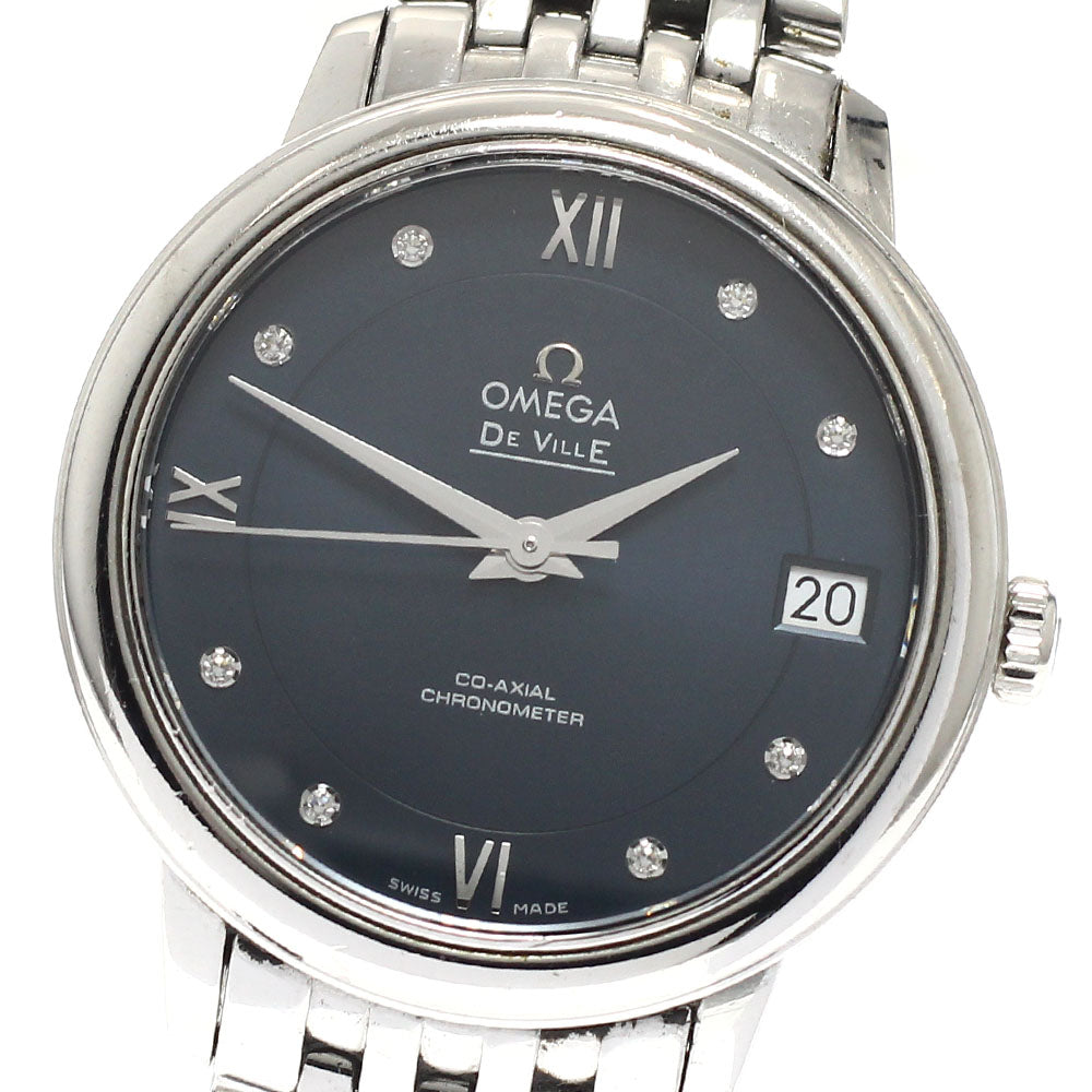 OMEGA 424.10.33.20.53.001 De Ville Prestige 8P Diamond Date Co-Axial Automatic Ladies Watch with Warranty