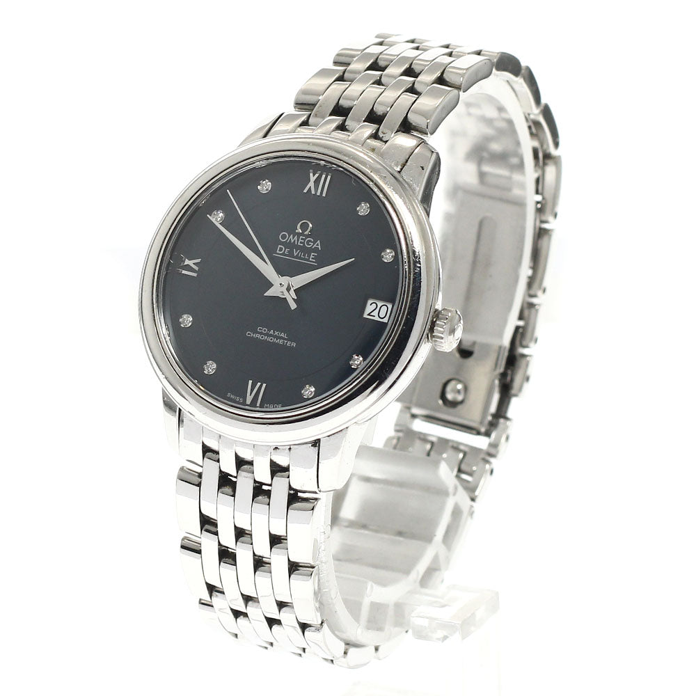OMEGA 424.10.33.20.53.001 De Ville Prestige 8P Diamond Date Co-Axial Automatic Ladies Watch with Warranty