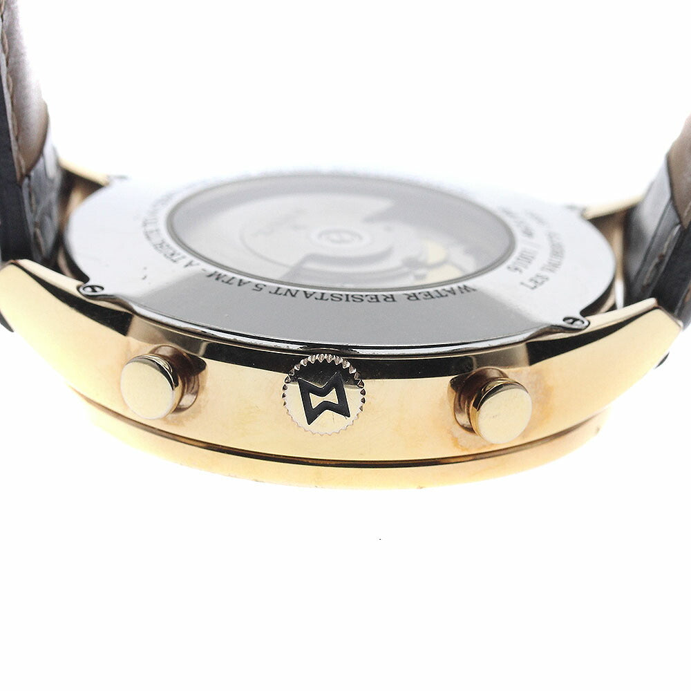 EDOX 91001-37R-ABR Les Vauberts Chronograph Automatic Men's Watch with Box and Warranty Card