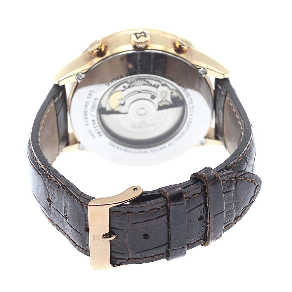 EDOX 91001-37R-ABR Les Vauberts Chronograph Automatic Men's Watch with Box and Warranty Card