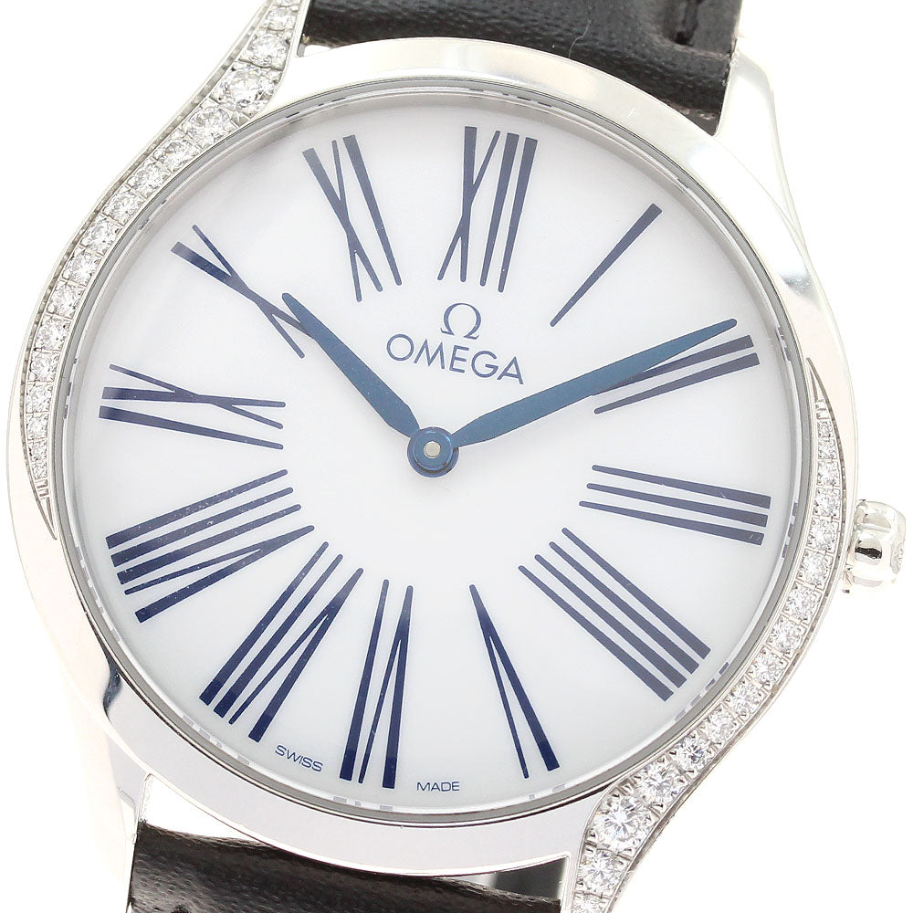 OMEGA 428.17.36.60.04.001 De Ville Tresor Side Diamond Quartz Ladies Watch with Warranty
