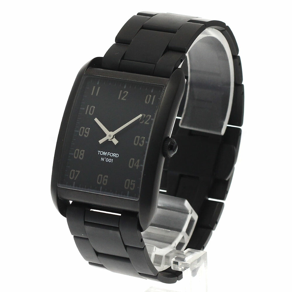TOM FORD TFT001006 N.001 Black DLC Case Quartz Men's Watch Excellent Condition with Box and Warranty Card