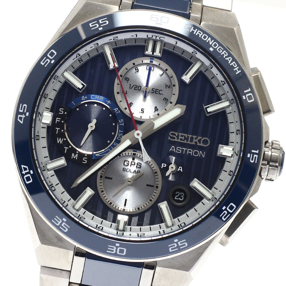 SEIKO SBXC181/5X83-0AA0-1 Astron Nextar GPS Solar Radio Controlled Men's Watch Excellent Condition with Box and Warranty.