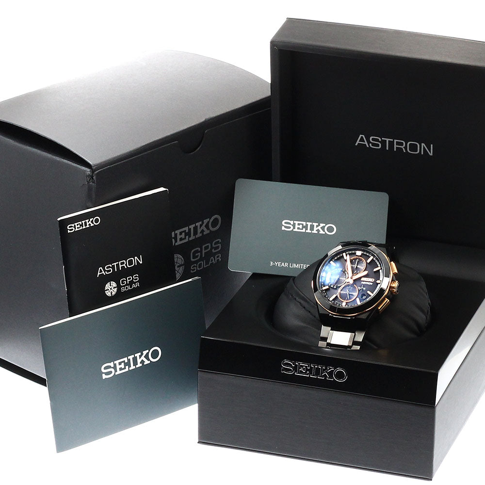 SEIKO SBXC158/5X83-0AD0-1 Astron Nextar 100th Anniversary Model Solar Radio Controlled Men's Watch Excellent Condition with Box and Warranty.