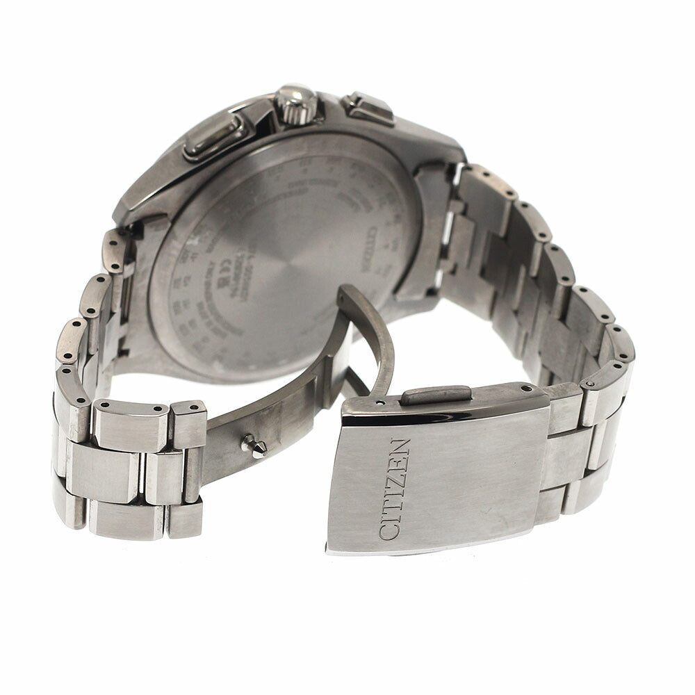 CITIZEN H874-005HK01/BY1001-66E Attesa Day-Date Moonphase Solar Radio-Controlled Men's Watch Excellent Condition with Inner Box and Warranty Card.