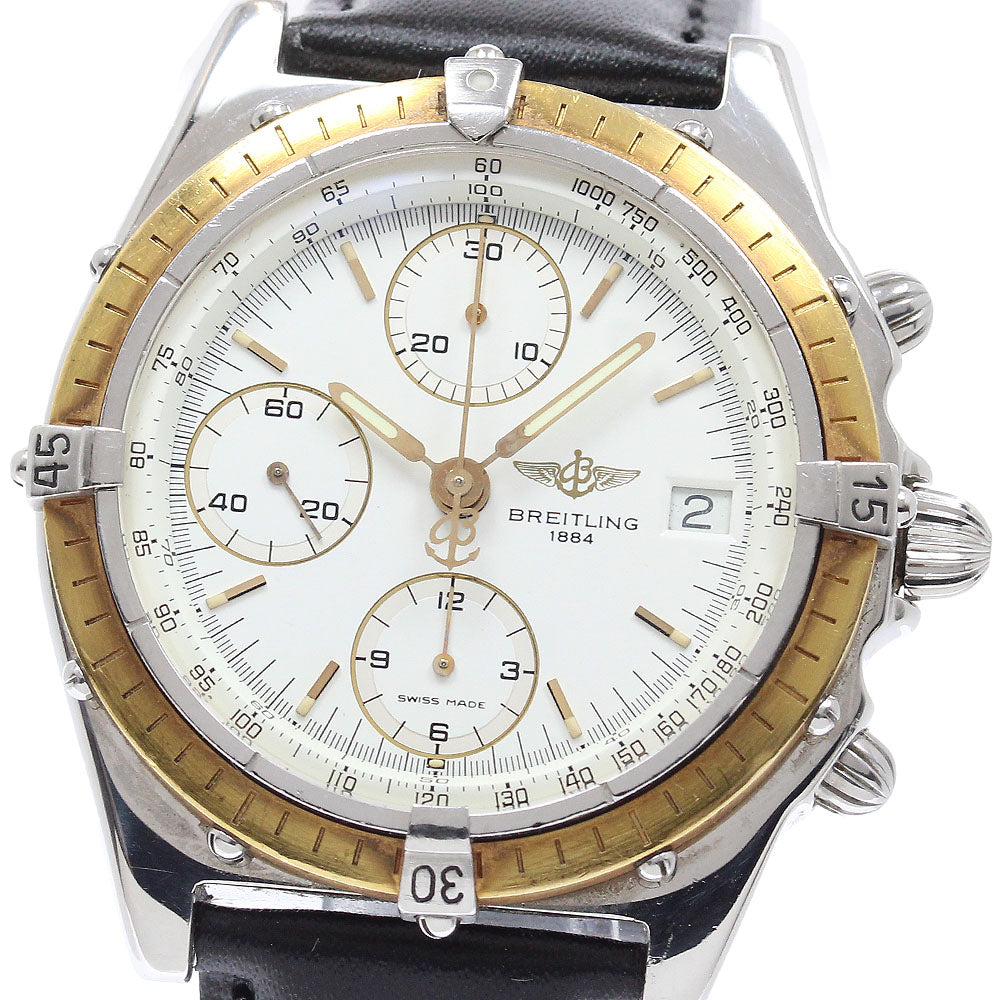 BREITLING 81.950 Chronomat Chronograph YG Bezel Automatic Men's Watch