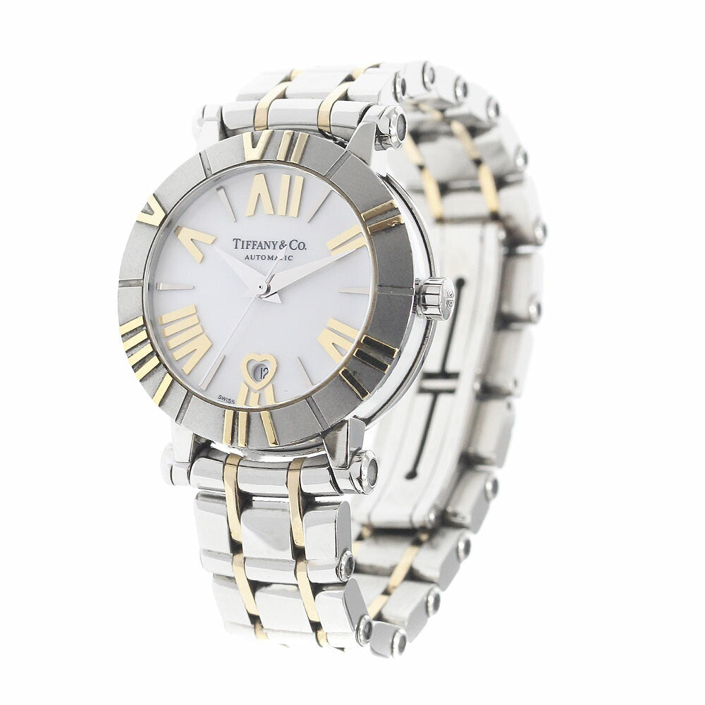 TIFFANY&Co. Z1300.68.16A20A00A Atlas Date Automatic Ladies' Watch with Warranty Card