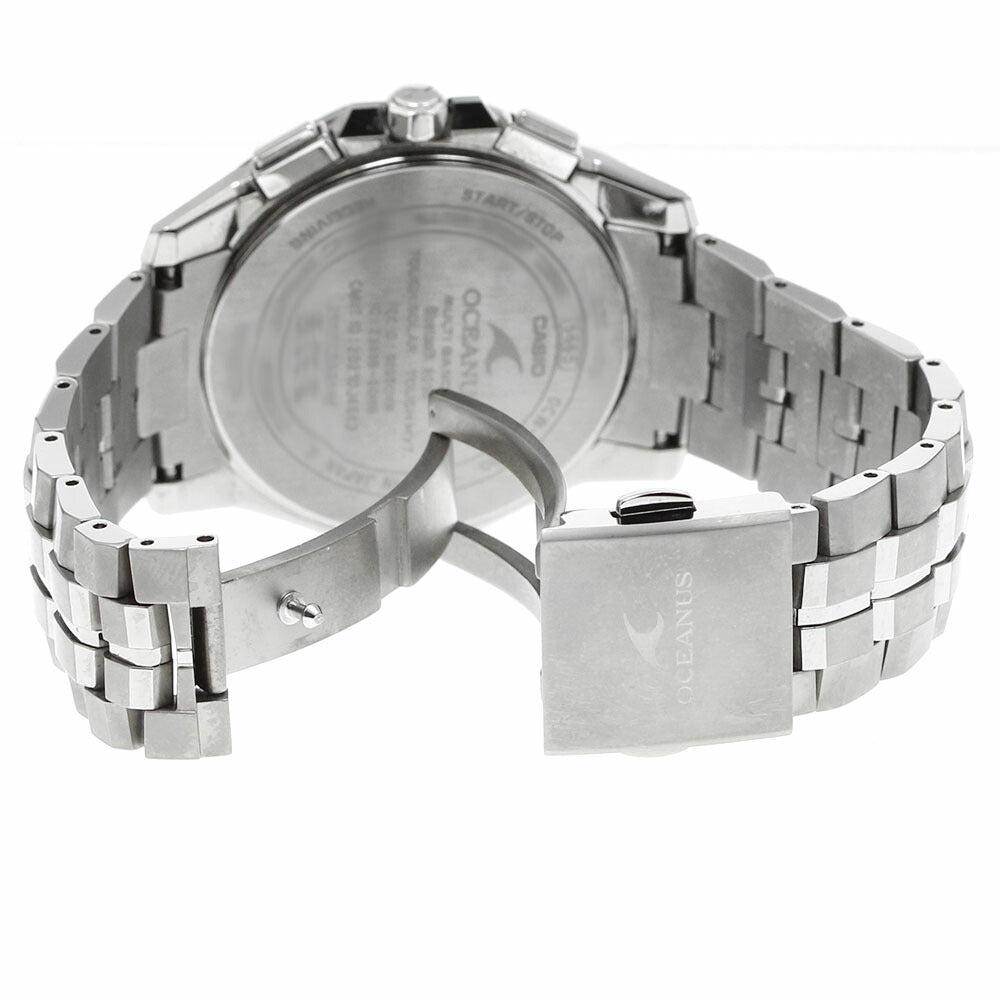 CASIO OCW-S6000PB-7AJR Oceanus CASIO WATCH Partner Shop Model Day-Date Solar Radio-Controlled Men's Watch Excellent Condition with Box and Warranty Card